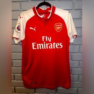 ARSENAL 2017/18 Home Football Shirt Puma Red Short Sleeve Mens Medium M